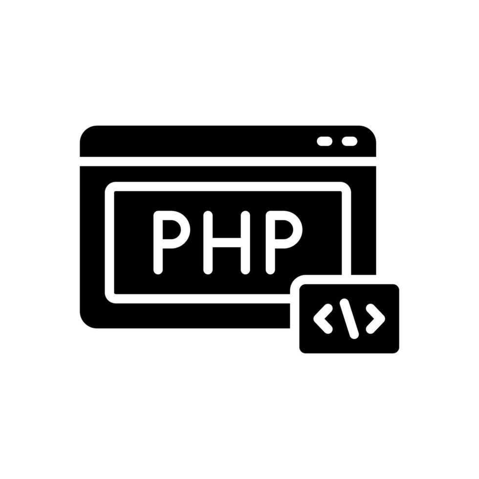 php icono para tu sitio web diseño, logo, aplicación, ui vector