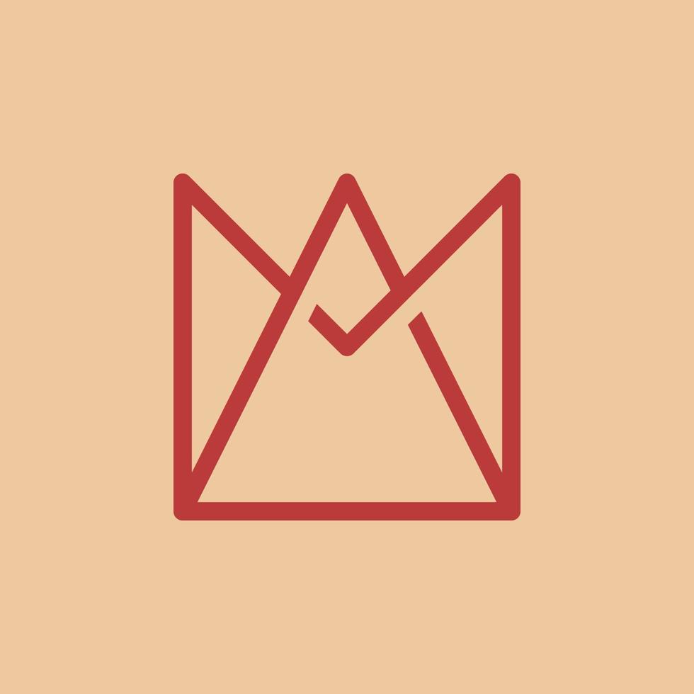 M Crown Logo Symbol Icon Simple Minimal Line Luxury Elegant Sophisticated Jewelery Fashion vector