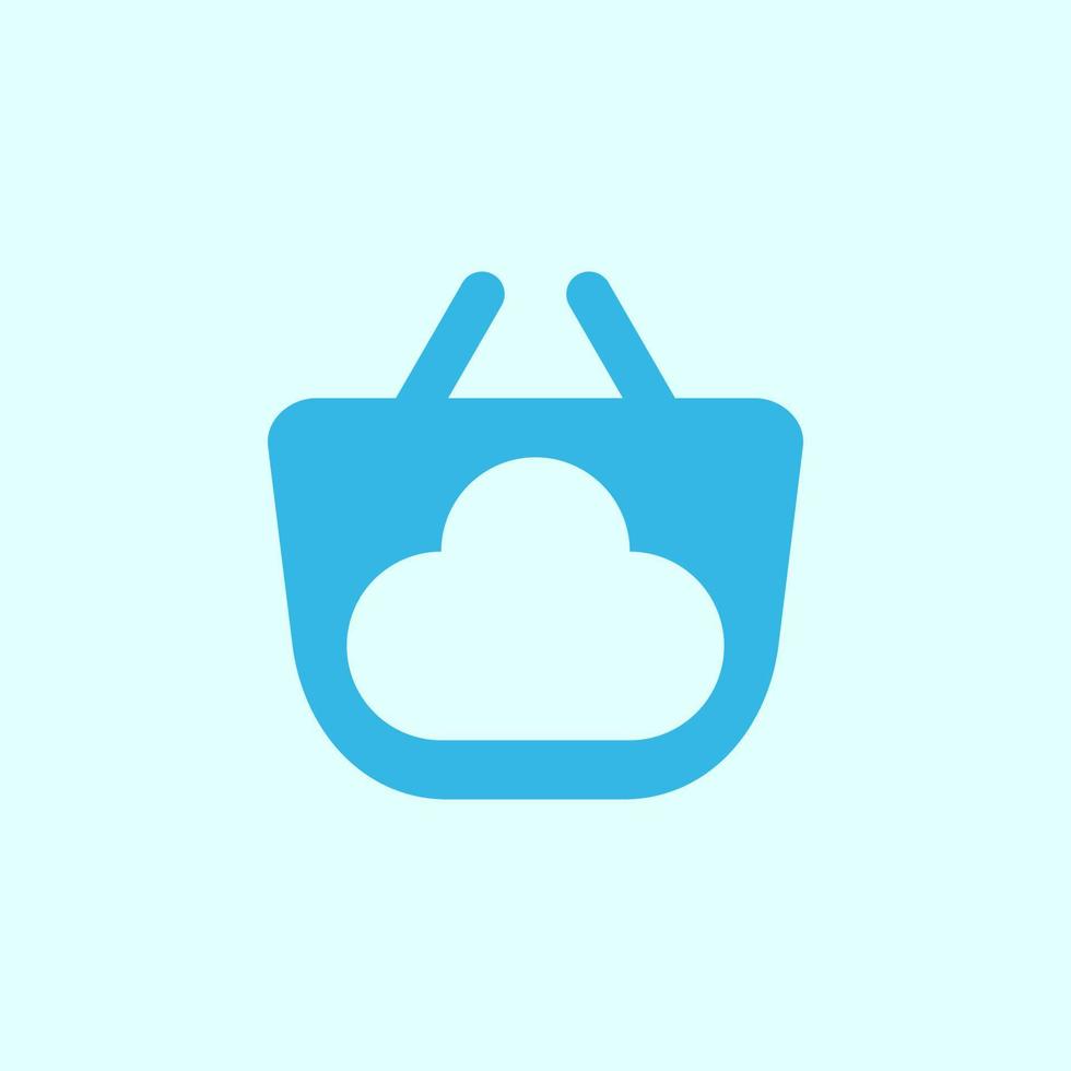 nube logo símbolo icono marca mínimo sencillo puesta en marcha empresa digital Servicio Internet vector