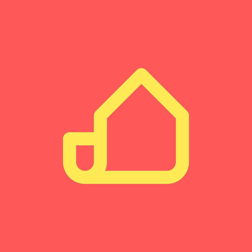 casa papel documento logo símbolo marca icono diseño sencillo mínimo línea Arte carrera contorno alojamiento real inmuebles hogar residente vector
