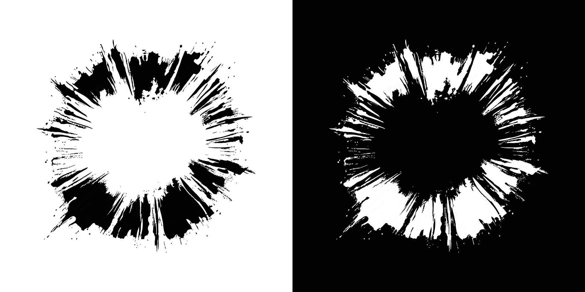 circular ink splatter texture vector