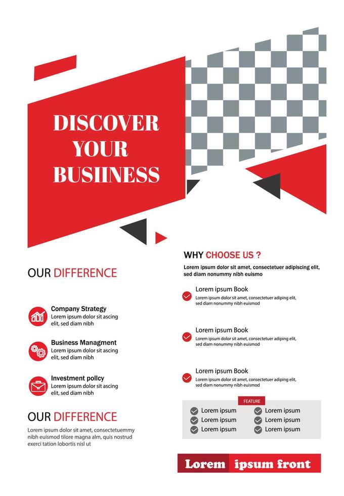 Business flyer design vector