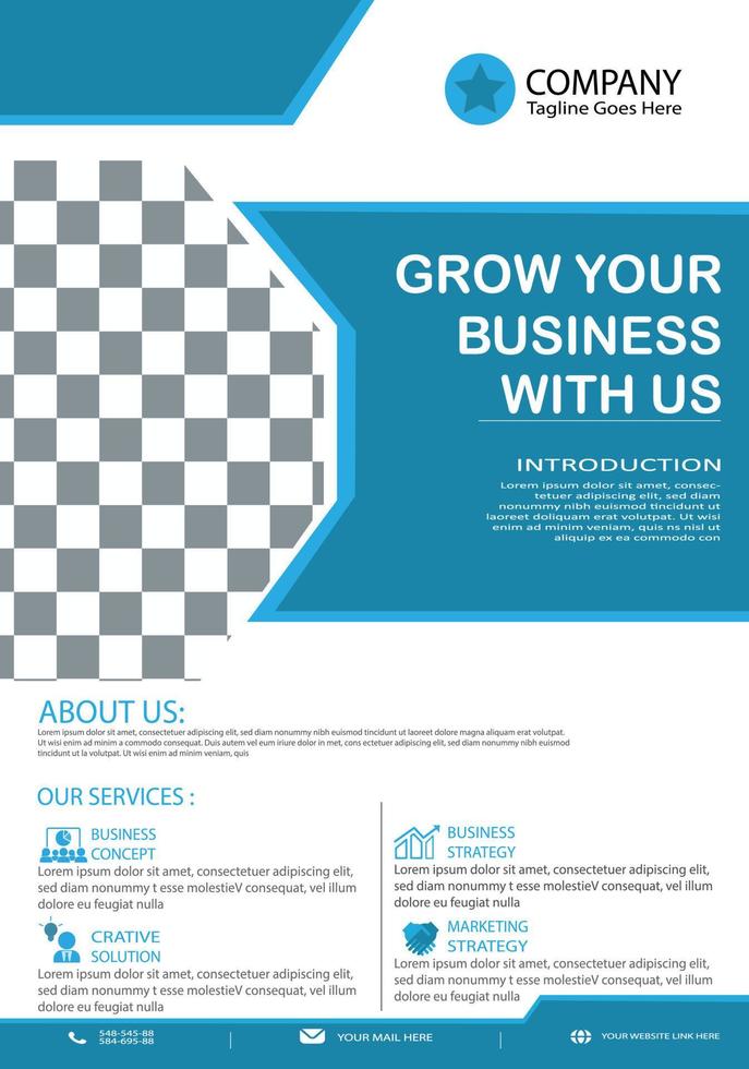 Business Flyer design vector