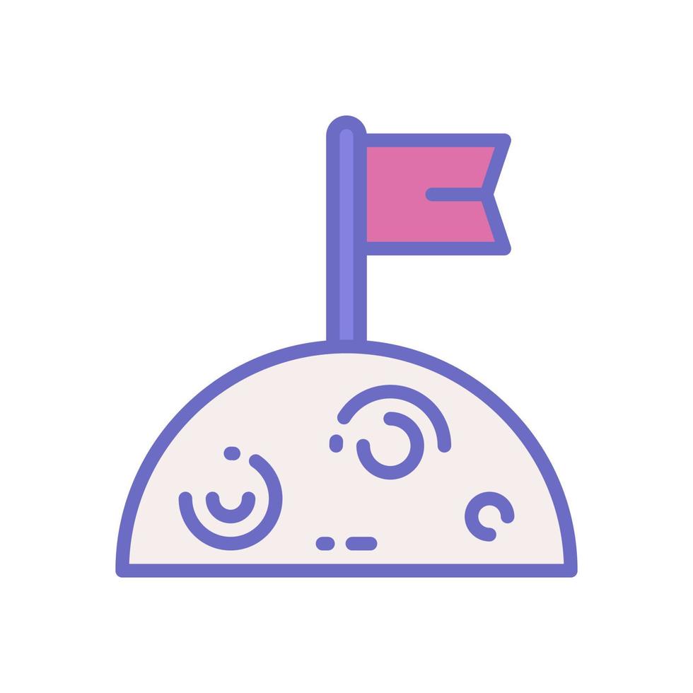 moon landing icon for your website design, logo, app, UI. vector