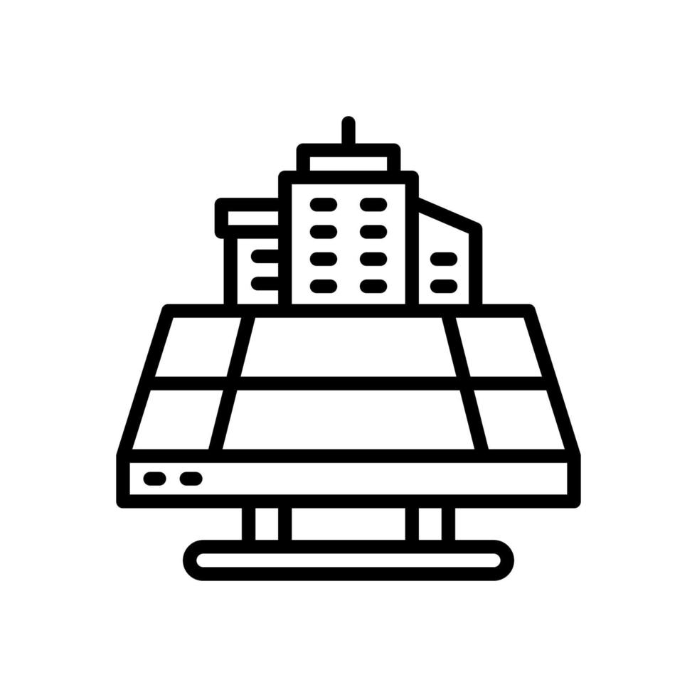 city space icon for your website, mobile, presentation, and logo design. vector