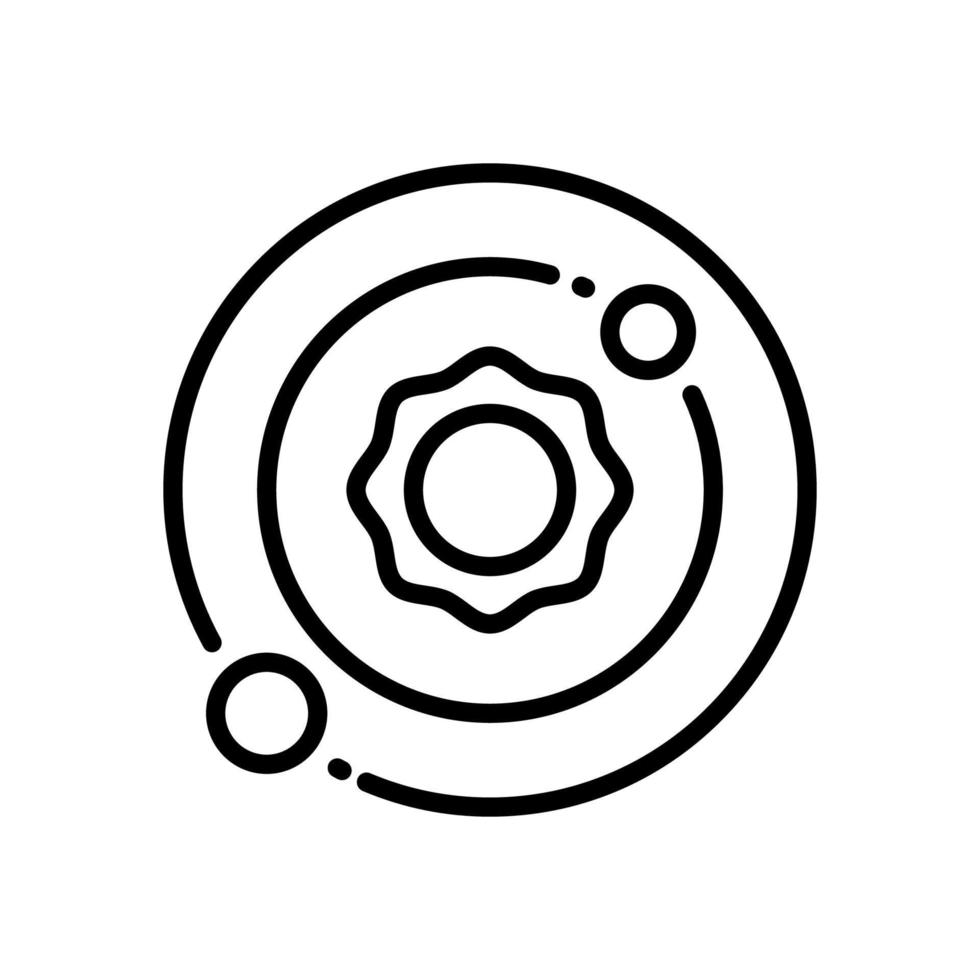 solar system icon for your website design, logo, app, UI. vector