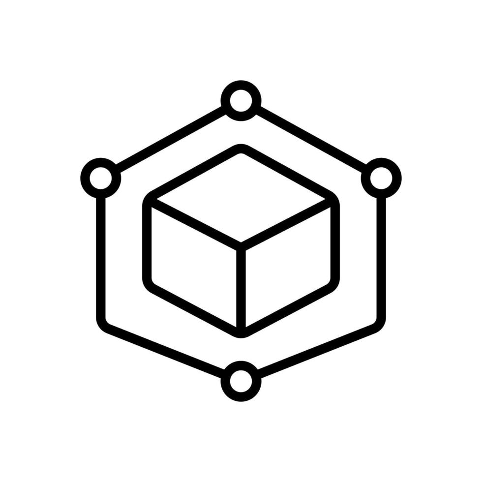 blockchain icono para tu sitio web diseño, logo, aplicación, ui vector