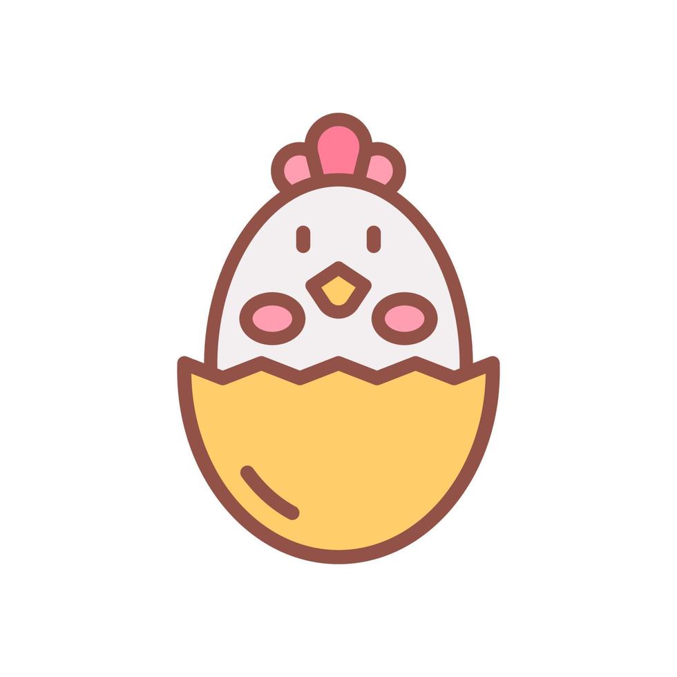 chick icon for your website design, logo, app, UI. vector
