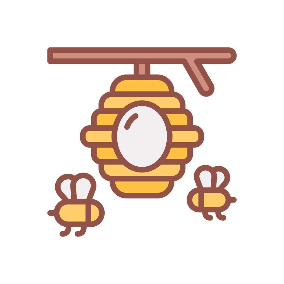 bee house icon for your website design, logo, app, UI. vector