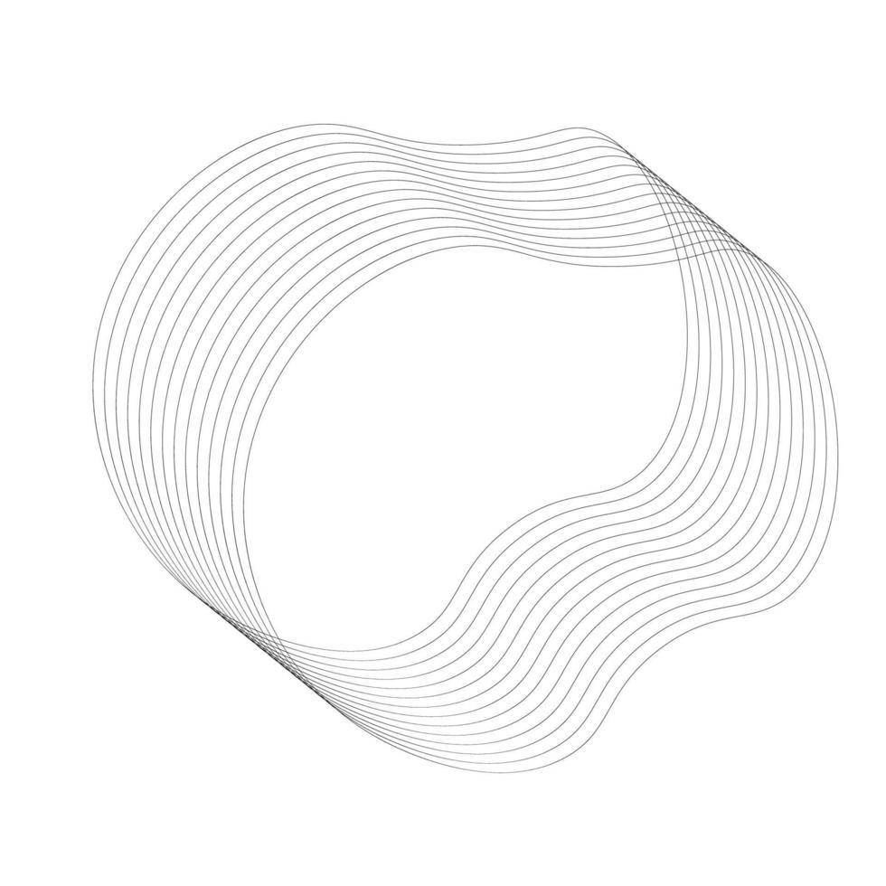 Vector Monoline Abstract Shape