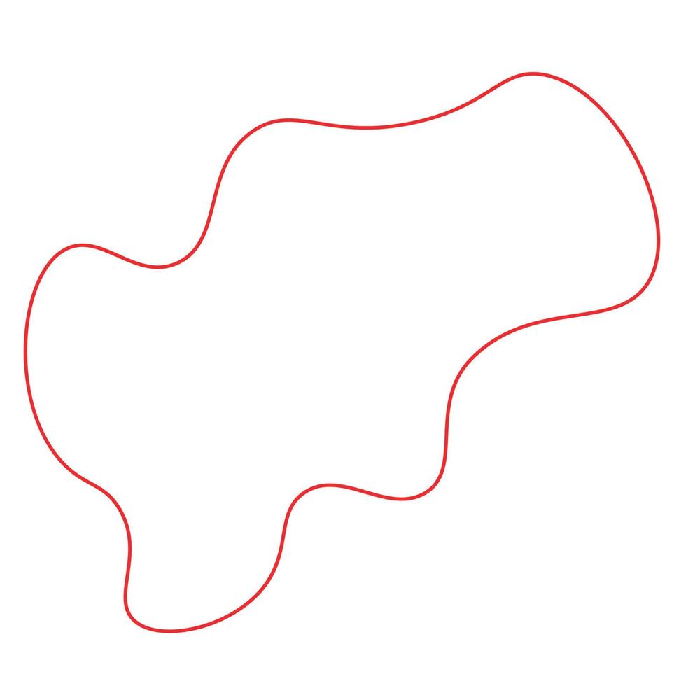 Line Art Abstract Shape Vector