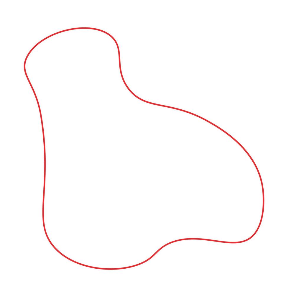 Line Art Abstract Shape Vector