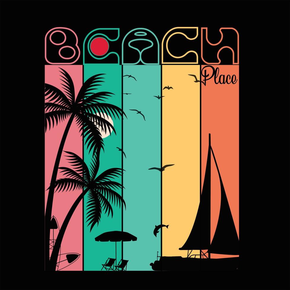 retro vintage t-shirt design vector