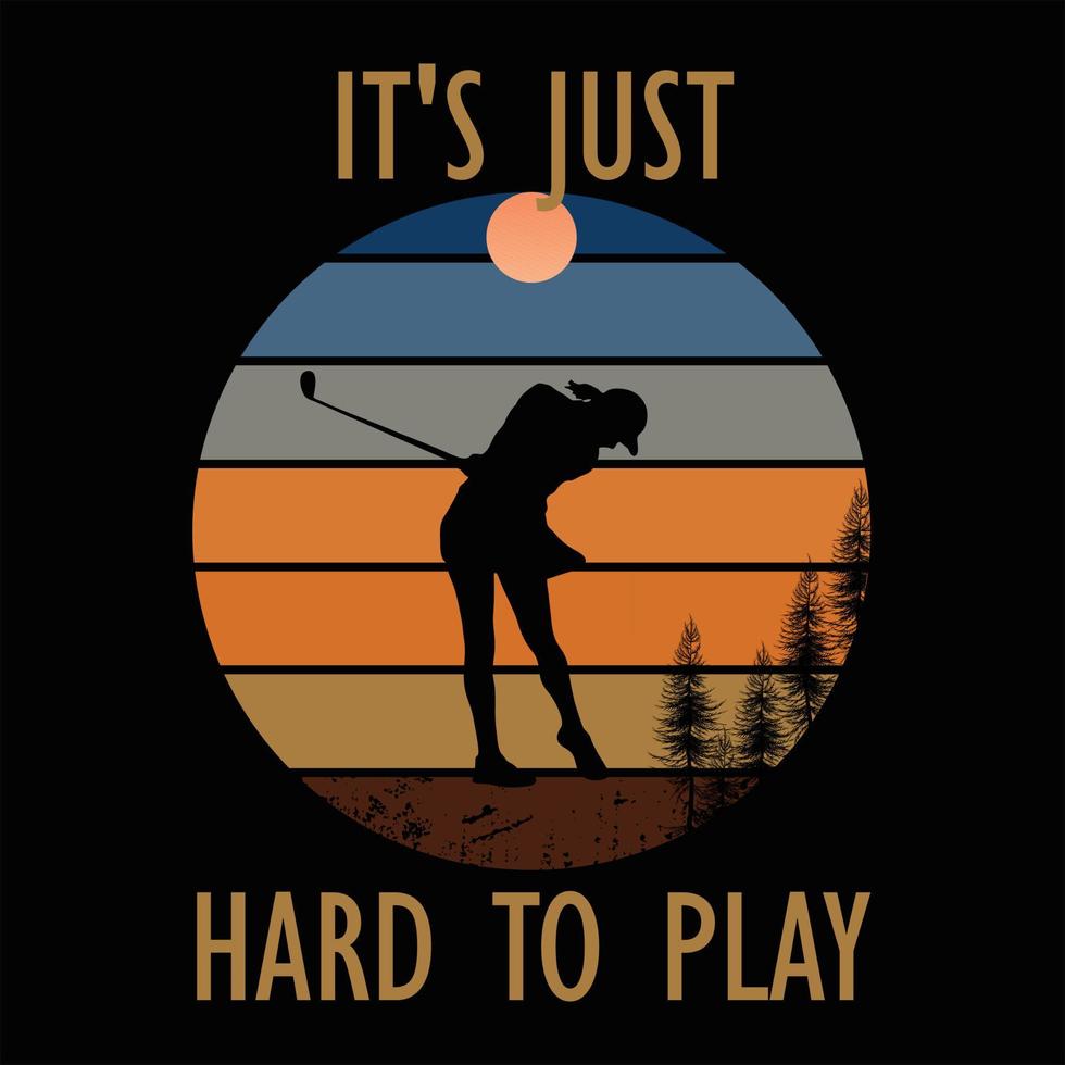 Golf retro vintage t-shirt design 20815347 Vector Art at Vecteezy