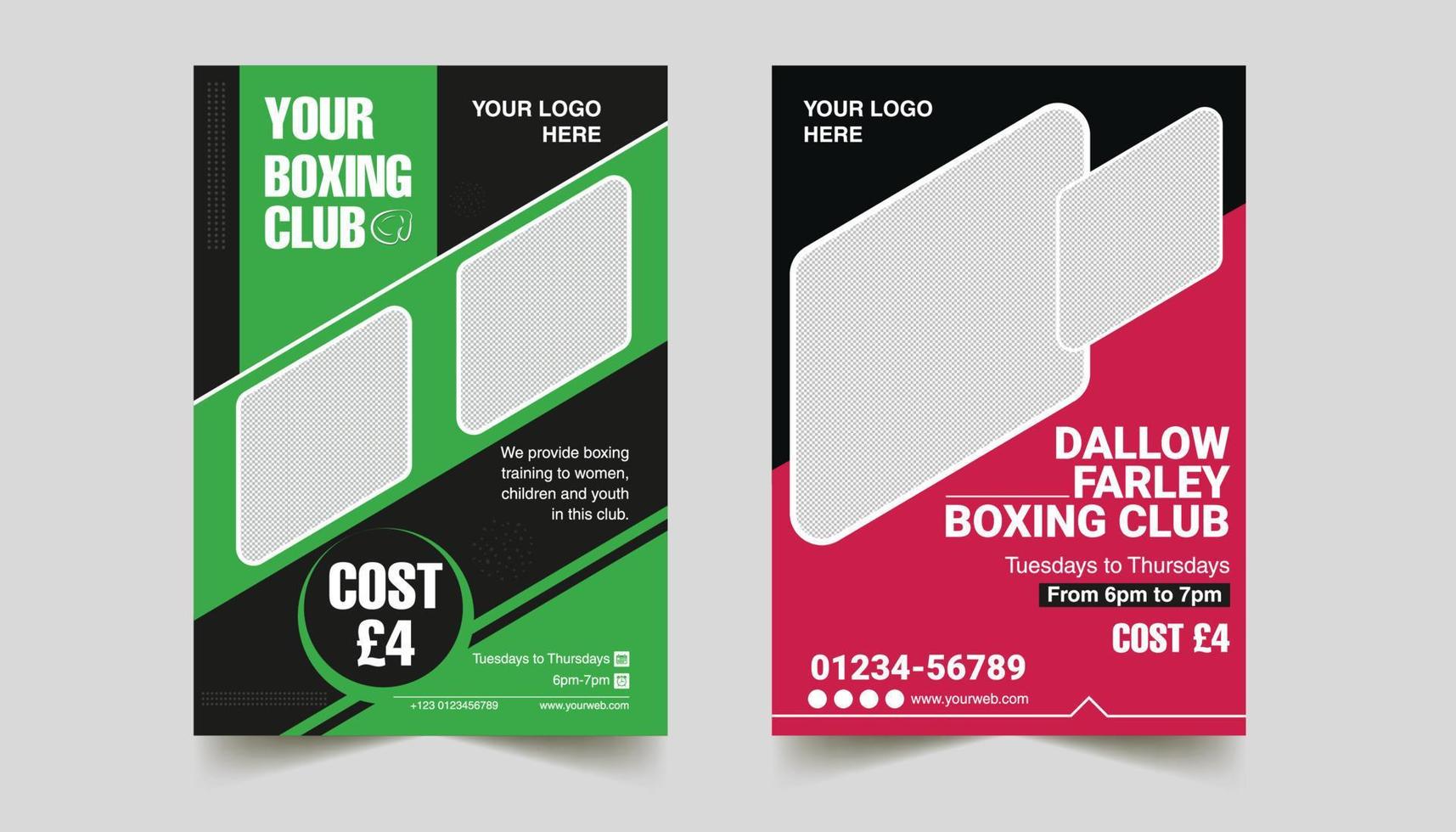Corporate business A4 flyer design vector