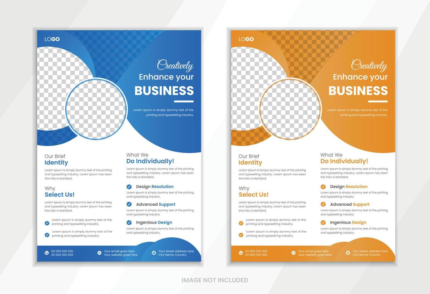 Corporate Business flyer design template vector design.