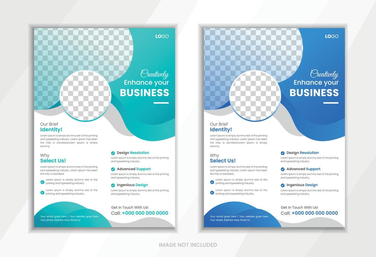 Corporate Business flyer design template vector design.