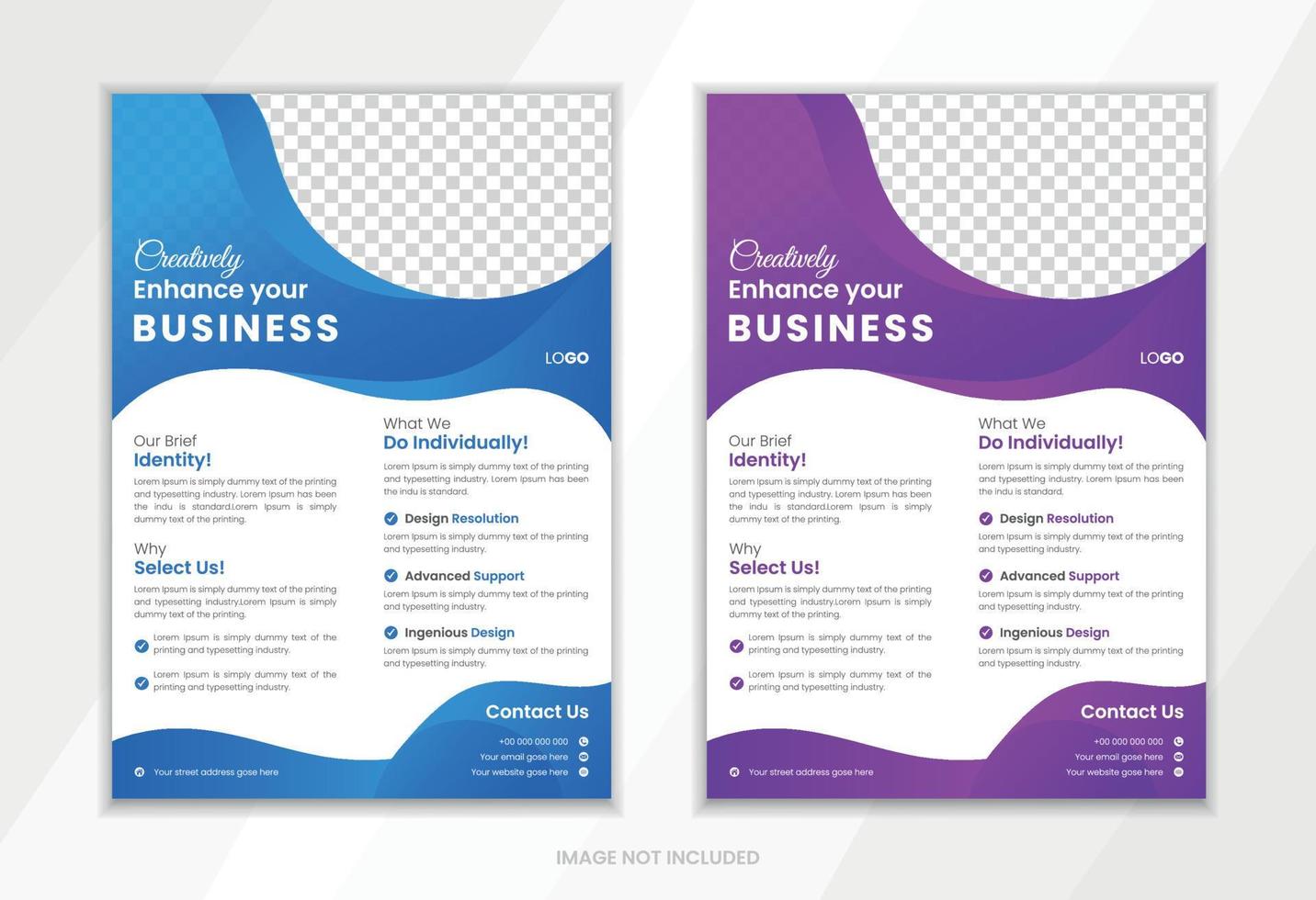 Corporate Business flyer design template vector design.