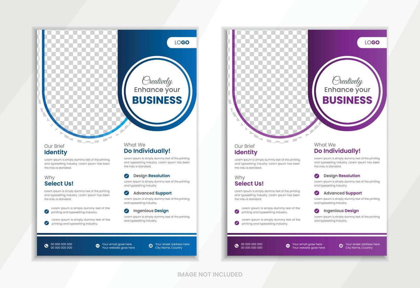Corporate Business flyer design template vector design.