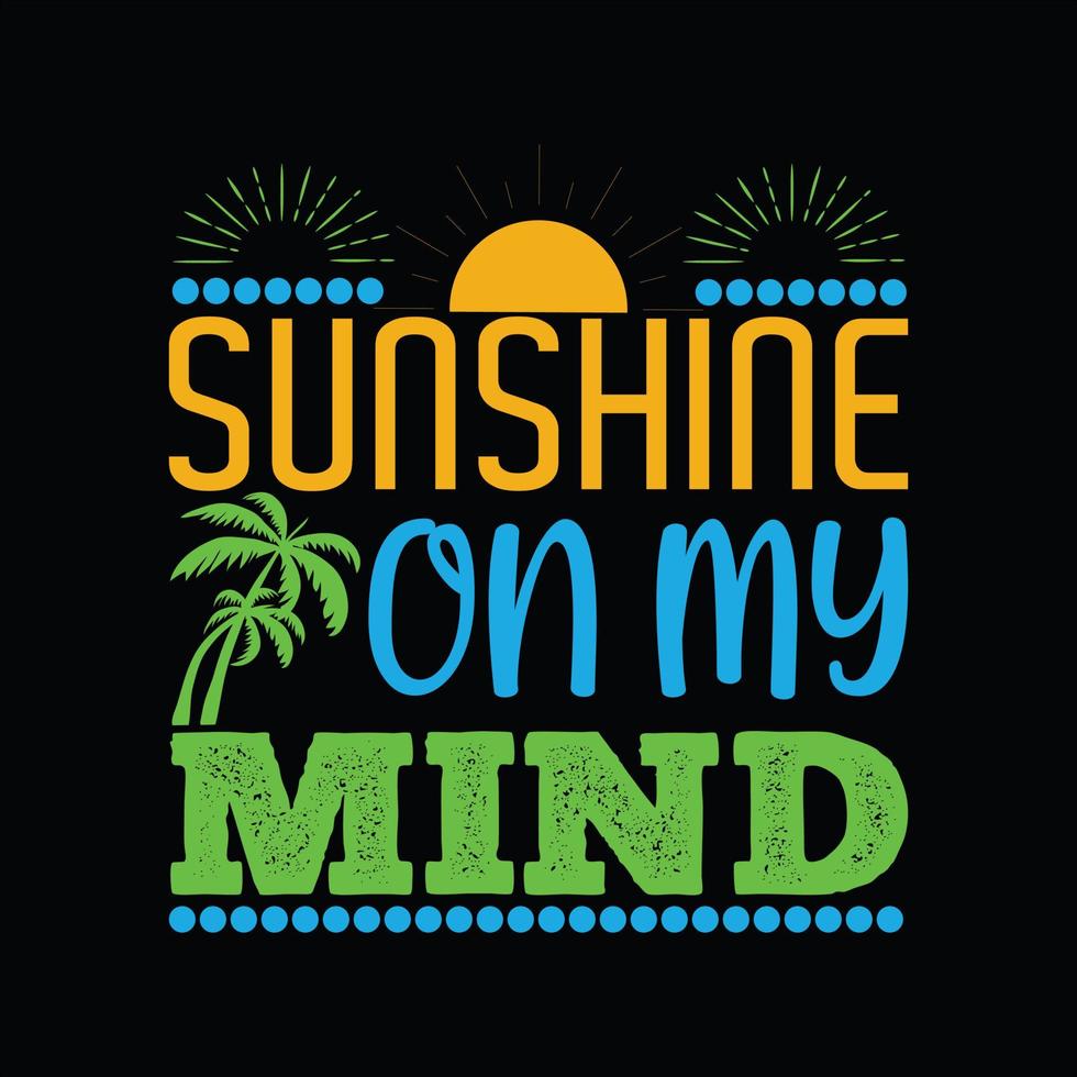 Summer T-shirt Design vector