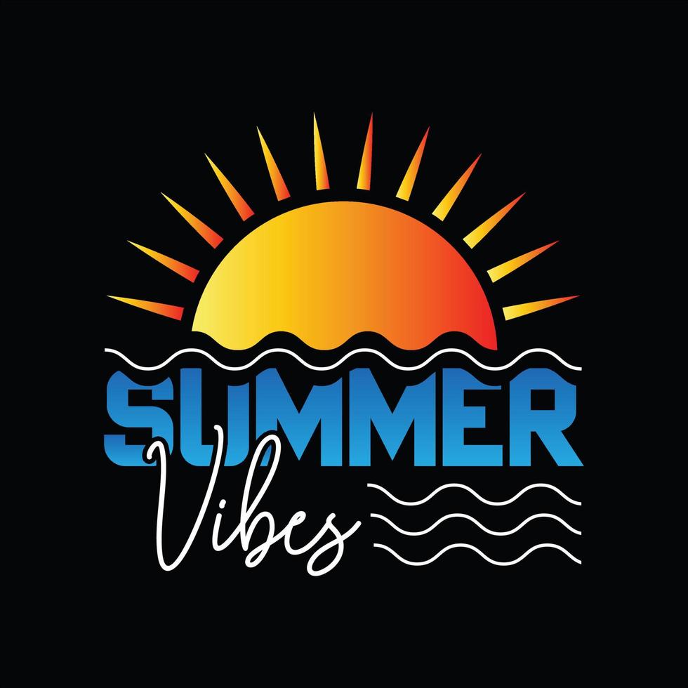 diseño de camiseta de verano vector