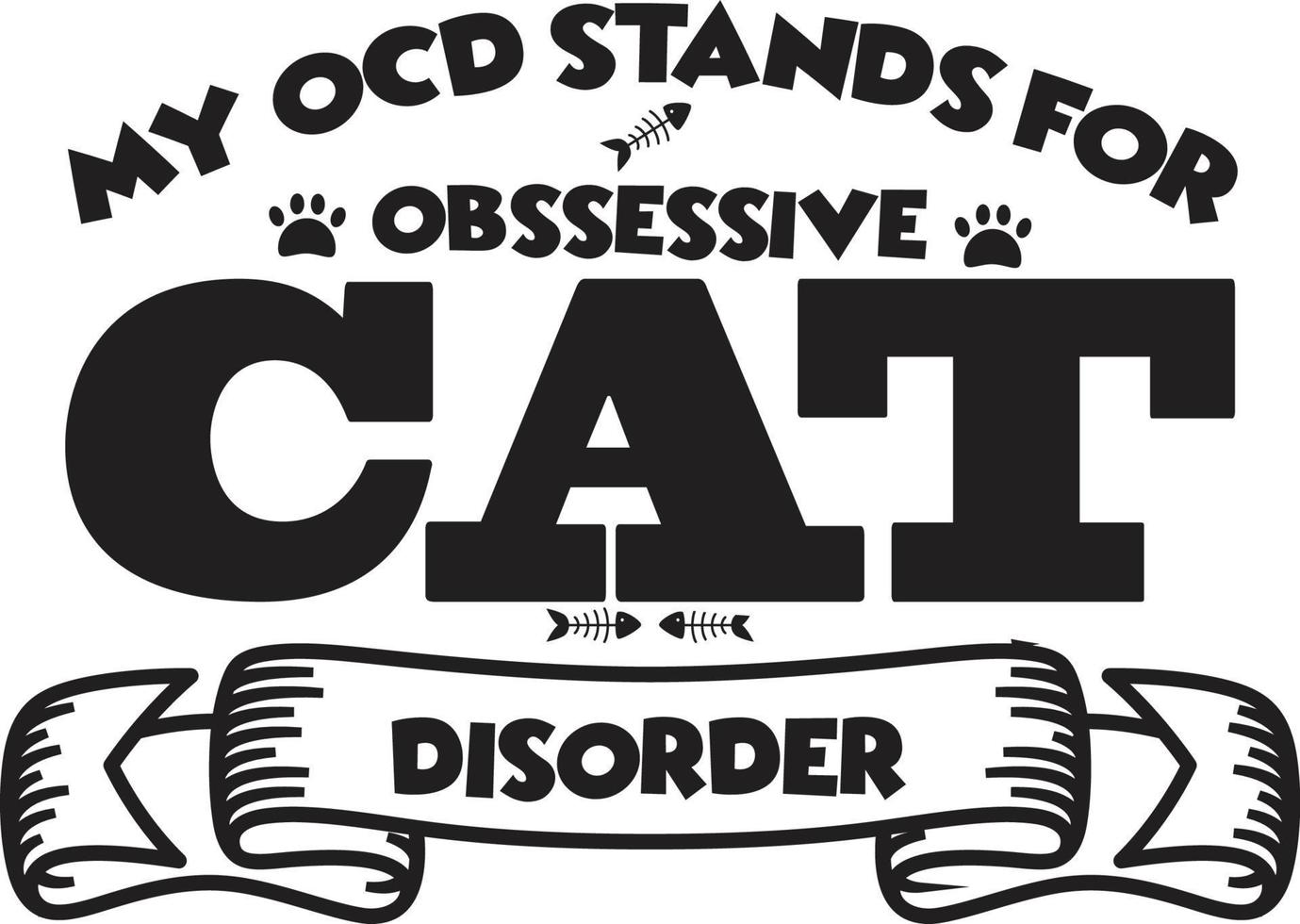Cat T-shirt Design vector