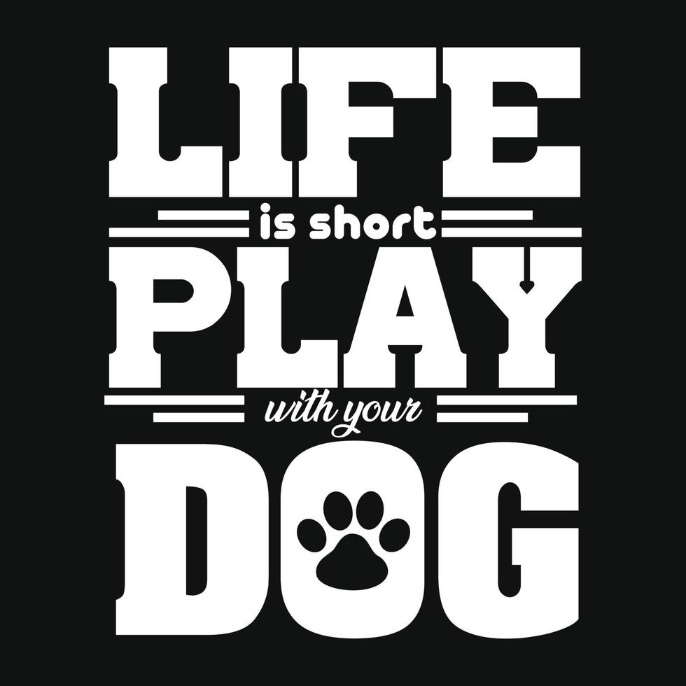 Dog T-shirt Design vector