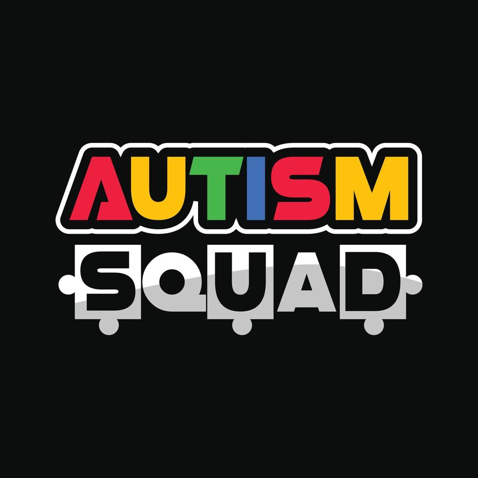 Autism T-shirt Design vector