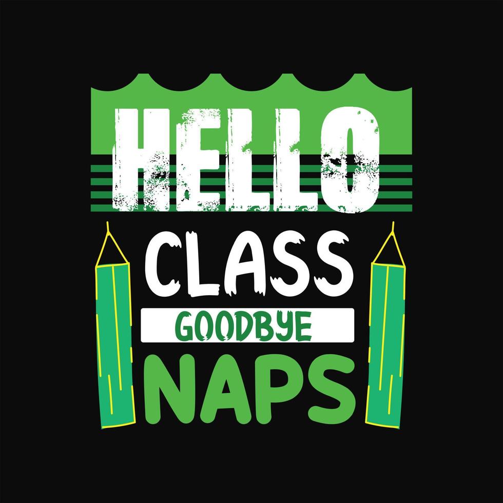 Back To School T-shirt Design vector