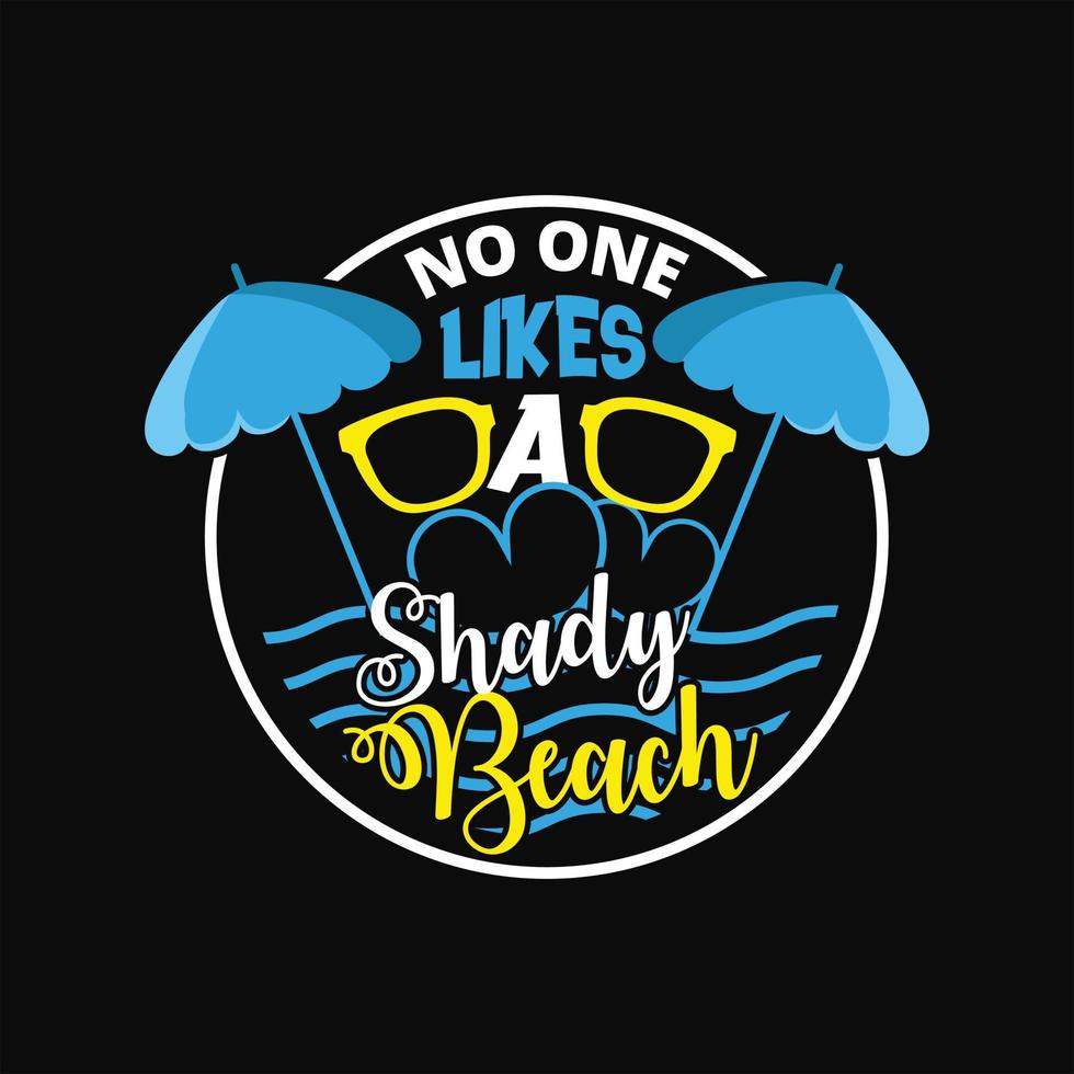 Beach T-shirt Design vector