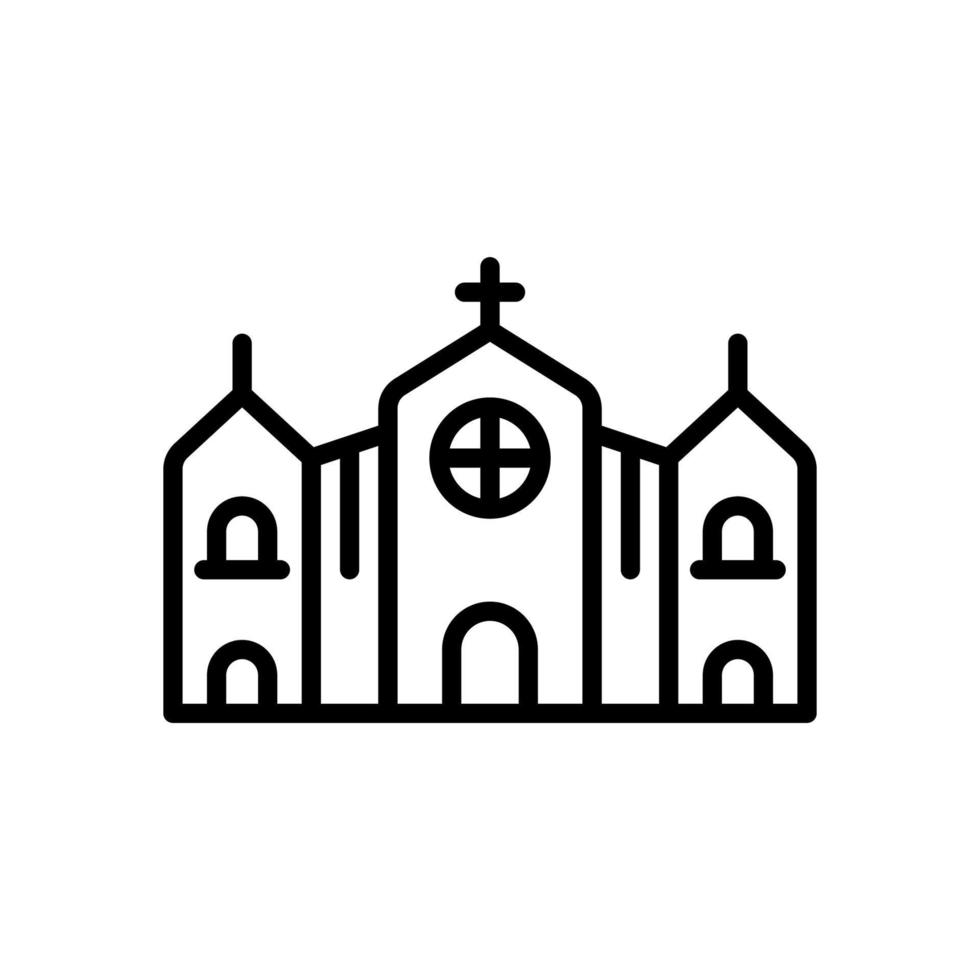 icono de la iglesia para el diseño de su sitio web, logotipo, aplicación, ui. vector