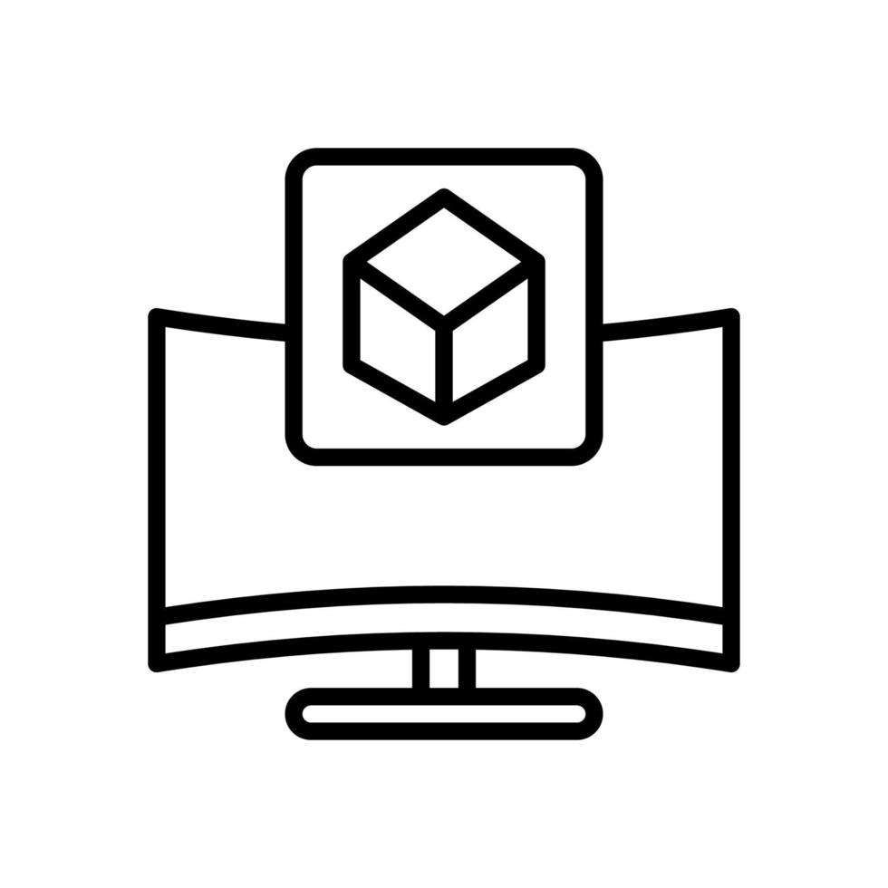 monitor icon for your website design, logo, app, UI. vector