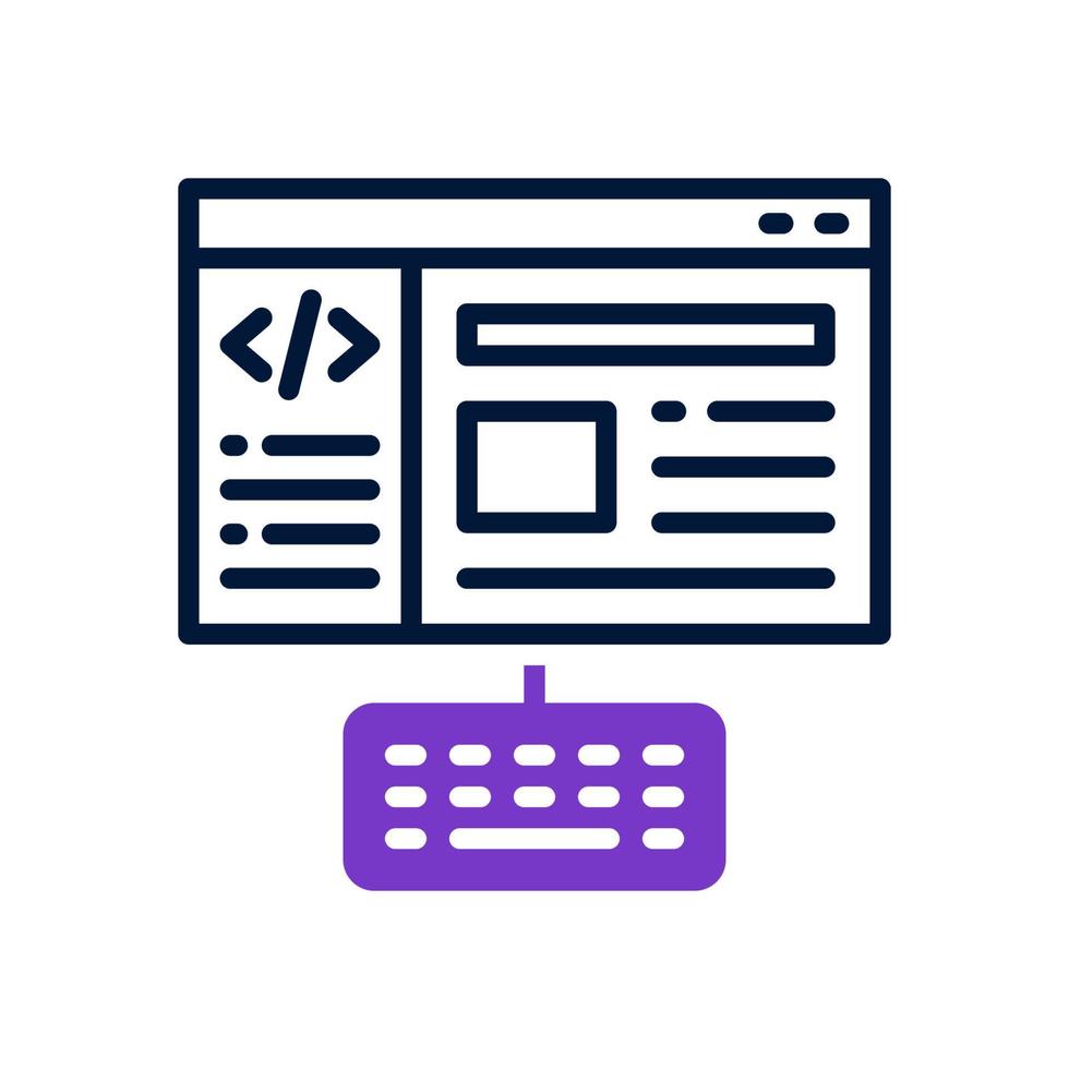 coding icon for your website, mobile, presentation, and logo design. vector