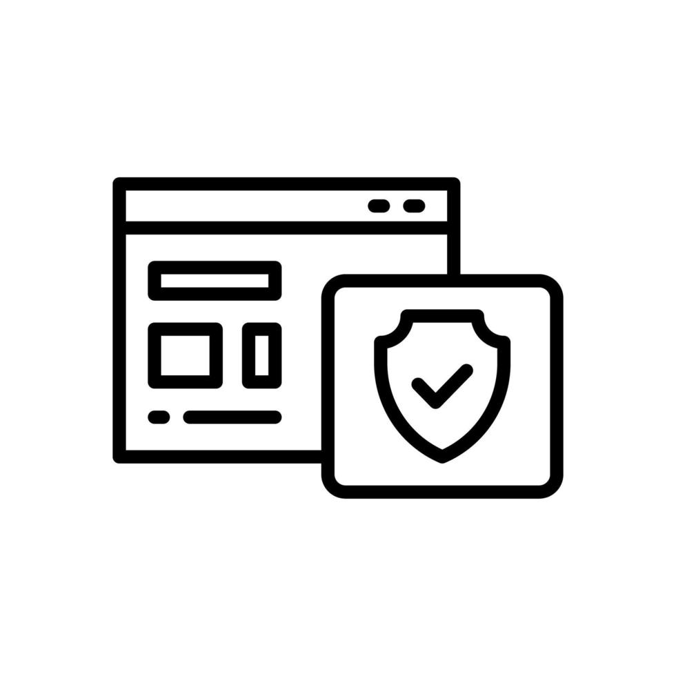 security icon for your website, mobile, presentation, and logo design. vector
