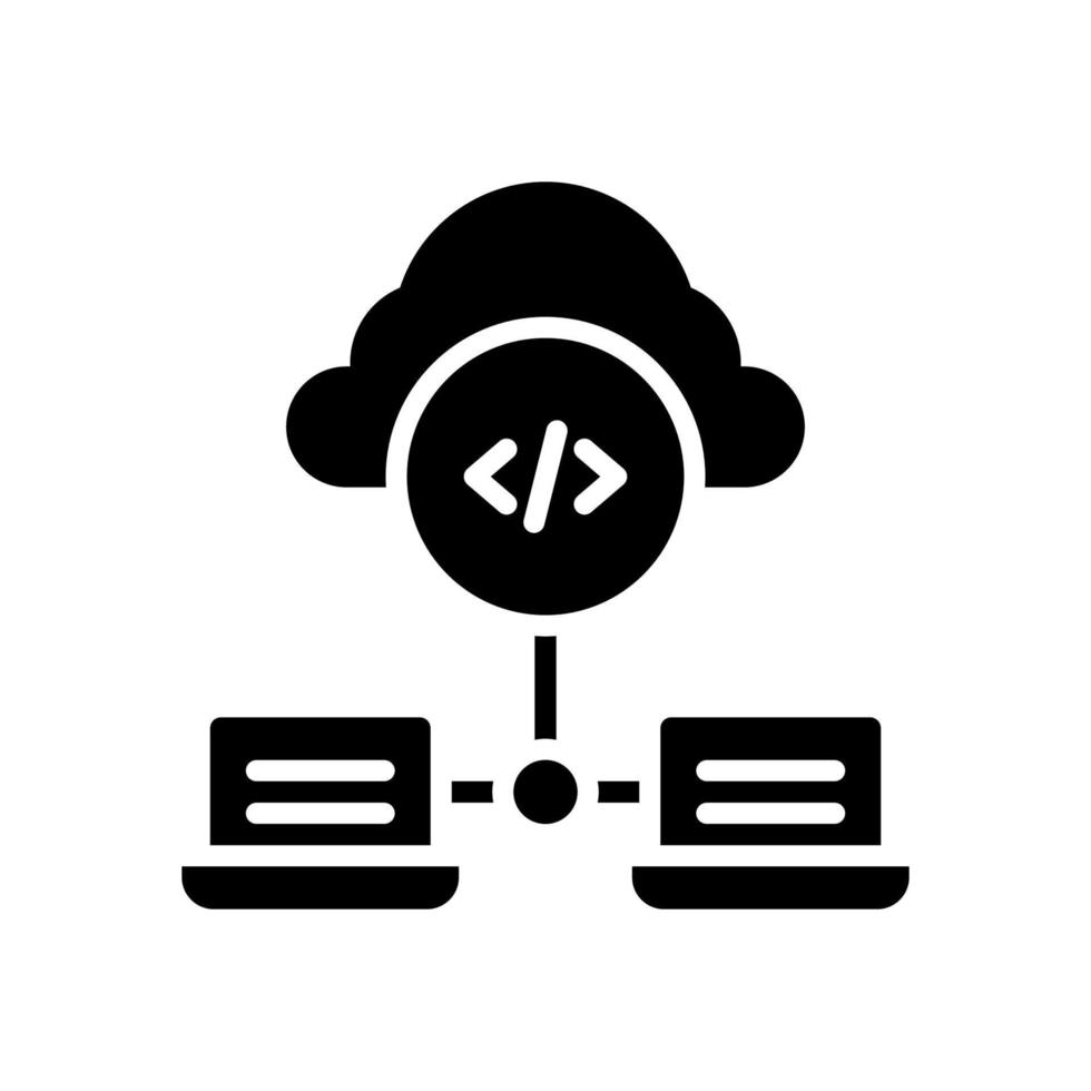 data hosting icon for your website, mobile, presentation, and logo design. vector