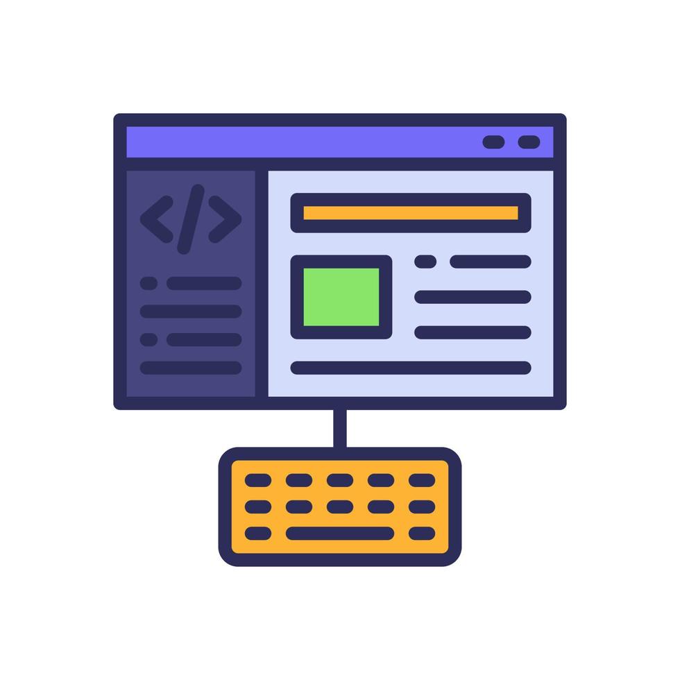 coding icon for your website, mobile, presentation, and logo design. vector