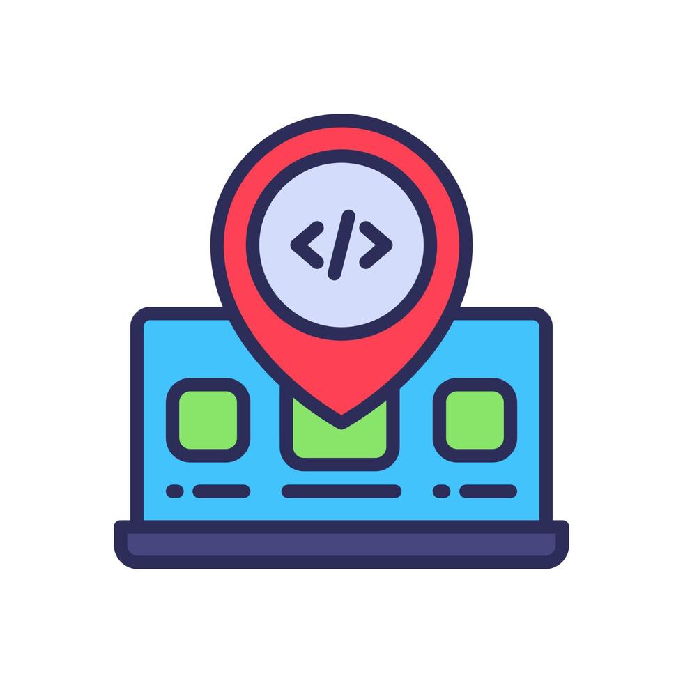 location icon for your website, mobile, presentation, and logo design. vector