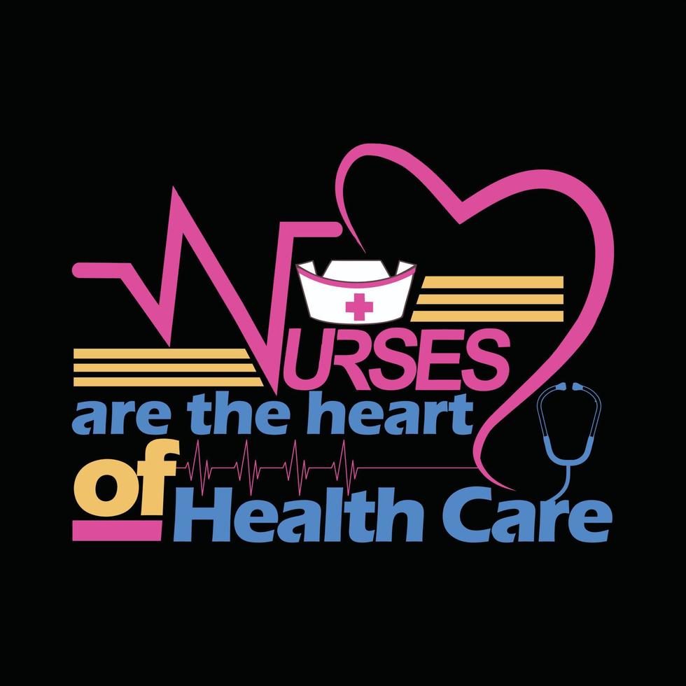 Nurse T-shirt Design vector