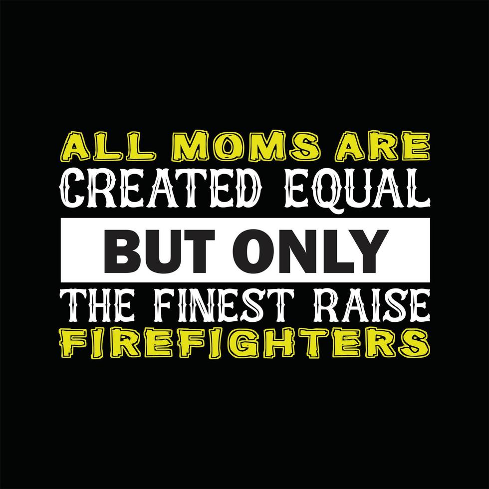 Firefighter T-shirt Design vector