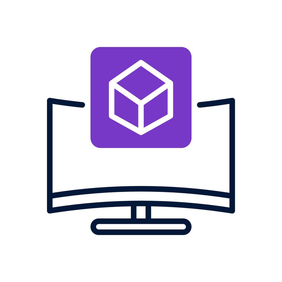 monitor icon for your website design, logo, app, UI. vector