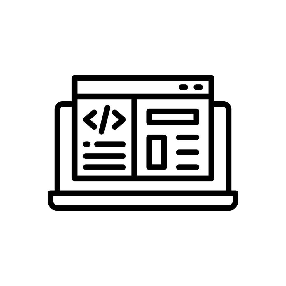 web development icon for your website, mobile, presentation, and logo design. vector