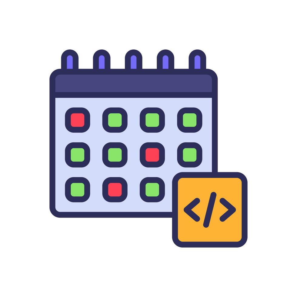 schedule icon for your website, mobile, presentation, and logo design. vector