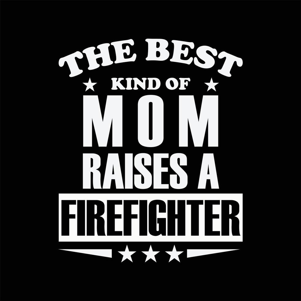 Firefighter T-shirt Design vector