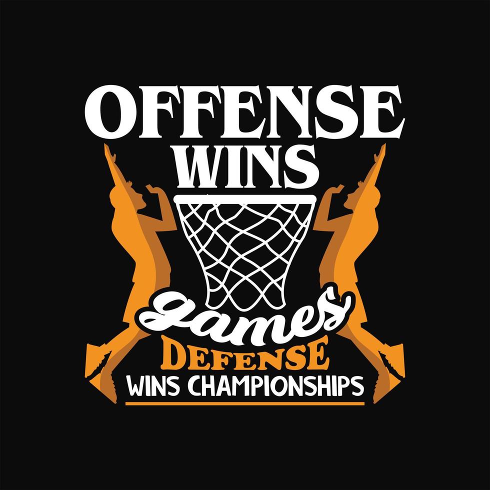 Basketball T-shirt Design vector