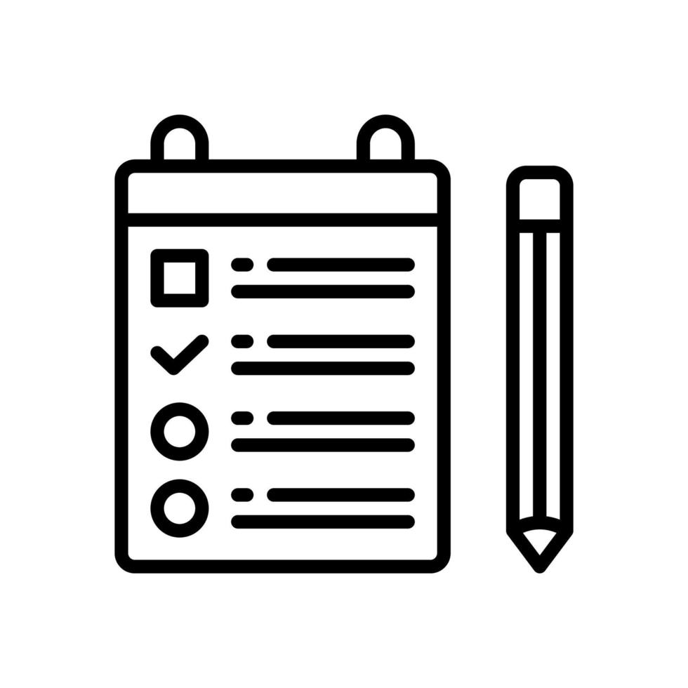 notebook icon for your website design, logo, app, UI. vector