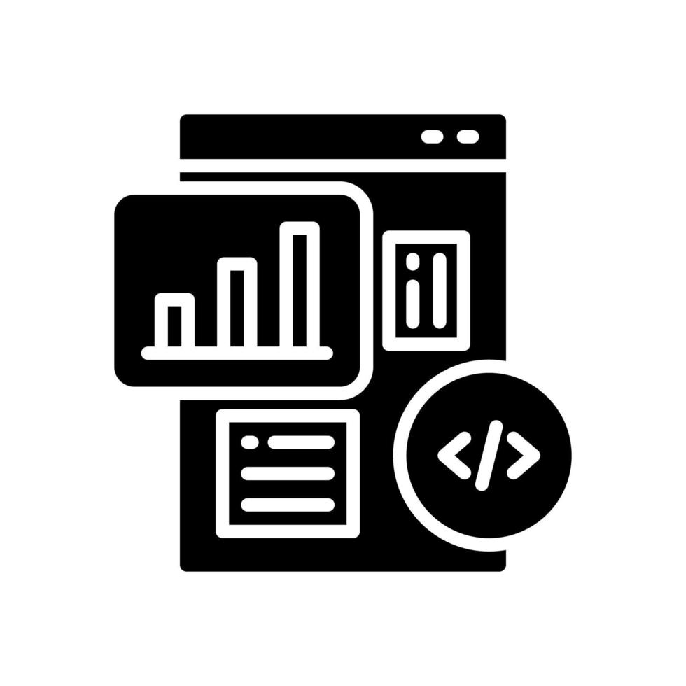 analytic icon for your website, mobile, presentation, and logo design. vector