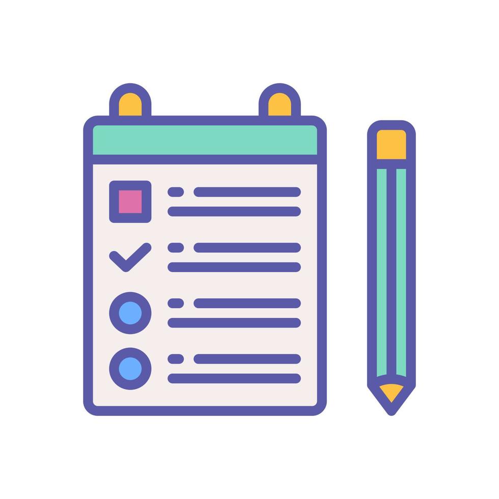 notebook icon for your website design, logo, app, UI. vector