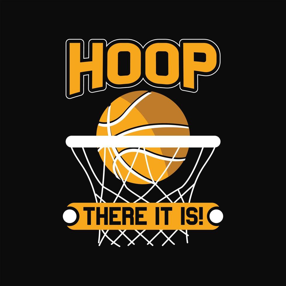 Basketball T-shirt Design vector