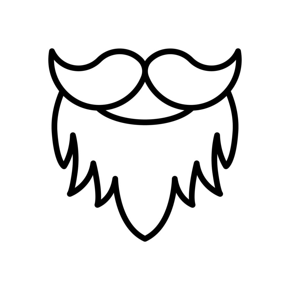 barba icono para tu sitio web diseño, logo, aplicación, ui vector
