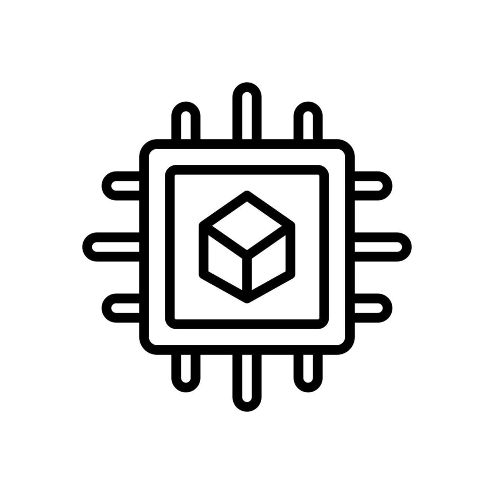 microchip icon for your website design, logo, app, UI. vector